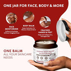 Beef Tallow for Skin - Whipped Grass-Fed Moisturizer with Wild Honey & Beeswax, Natural Face & Body Care, Deep Hydration, Anti-Aging, Sensitive Skin Safe, 100% Organic Balm