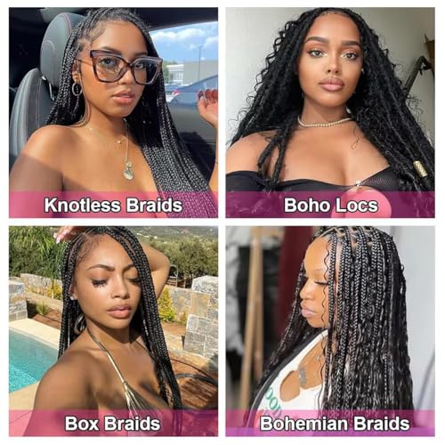 Human Braiding Hair Deep Wave Bulk Human Braiding Hair For Boho Braids No Weft 1 Bundle 50g 28 Inch Deep Curly Hair For Boho Knotless Braids Wet And Wavy Brazilian Unprocessed Virgin Hair Extensions