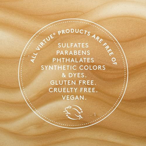 VIRTUE Smooth Sulfate Free Shampoo for Frizz Control for Curly Hair, Safe for All Hair Types, Color Safe
