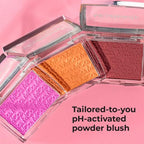 MCoBeauty Glow Up pH Powder Blush - Blush Red, Customizable Matte Blush, Vegan, Cruelty Free Cosmetics