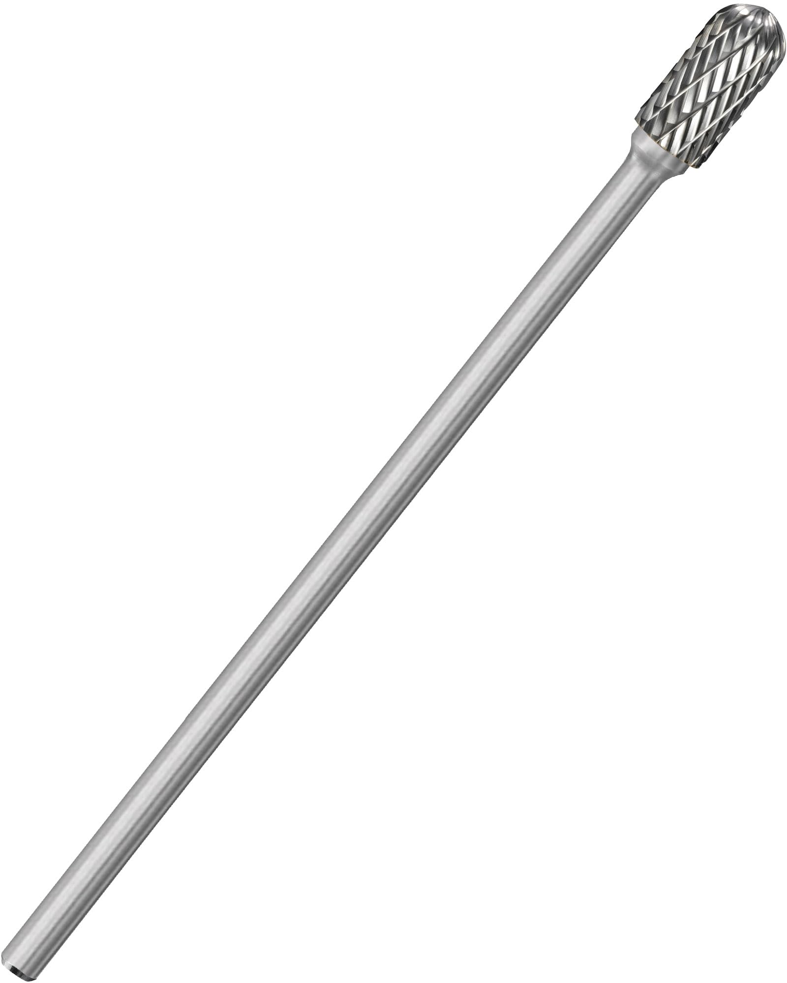 Sworker 1Pc Long Carbide Burr Set 1/4" Shank Total L 6.8" Die Grinder Bits Rotary Rasp Attachment Cut Port Grind Metal Cast Iron Steel Aluminum Cylinder Head Engine Intake Exhaust Manifold Tight Area