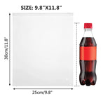 Svaldo T Shirt Bags, 100PCS 9x12" Frosted Zipper Packaging Bags for Clothing, Resealable Poly Plastic Apparel Merchandise Zip Bags for Shipping Clothes Shirts Jeans Bathing Suit, with Vent Hole