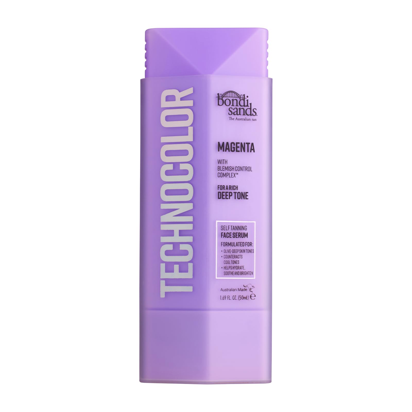 Bondi Sands Technocolor Self Tanning Face Serum, Innovative Formula Hydrates, Soothes, and Enhances Skin with Vitamin C and Chamomile, Fragrance Free