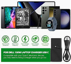 130W USB C Laptop Charger Compatible with Dell Computer XPS 15 17 9575 9500 9510 9520 9530 9700 9710 9720 9730,Precision 5470 5480 5550 5560 5530 5570 5750 5760 5770 3550 3560 3570 3571 2in1,Latitude