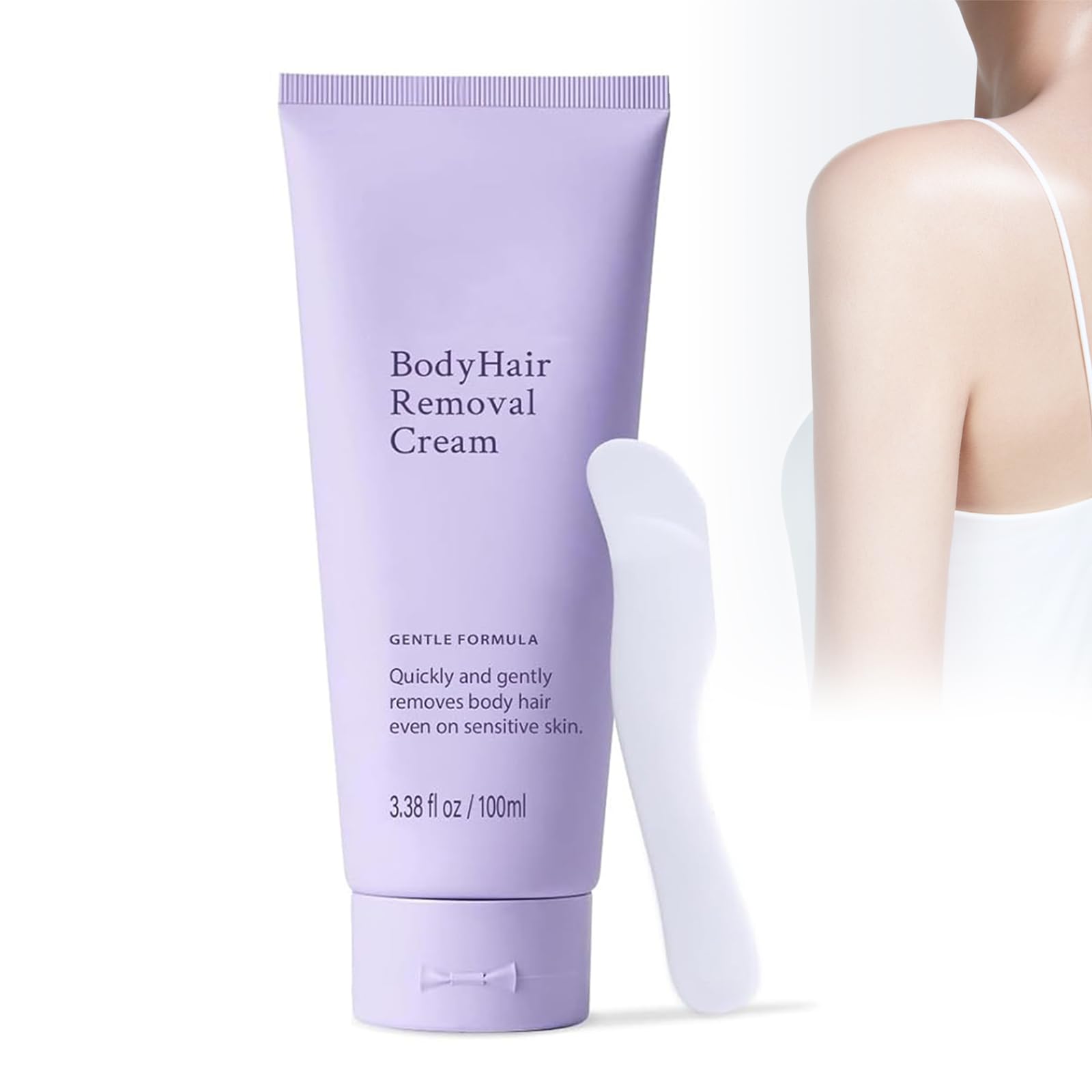 1PCS Body Hair Removal Cream for Sensitive Skin - Painless & Gentle Depilatory Cream with Spatula Applicator, Unisex Body & Skincare.