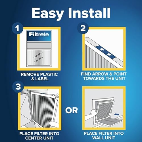 Filtrete 20x25x1 AC Furnace Air Filter, MERV 13, MPR 2200, Elite Allergen, Bacteria & Virus Filter, 3-Month Pleated 1-Inch Electrostatic Air Cleaning Filter, 2-Pack (Actual Size 19.69x24.69x0.78 in)