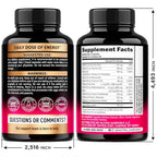 Vitamin B Complex for Men & Women - Made in USA - B-Complex: B1, B2, B3, B5, B6, B7, B8, B9, B12 with Vitamin C, Choline, Inositol - Energy, Brain & Heart Support Supplement, 120 Vegan Capsules