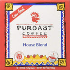Puroast Low Acid Coffee| House Blend Single Serve Pods | Medium Roast | High Antioxidants & High pH |No Bitter Aftertaste | Reduced Heartburn & GERD Friendly | 12 Count - Compatible with Keurig Brewer