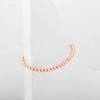 PAVOI Ball Beaded Bracelet for Women, 14K Gold Plated, Rose Gold