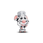 MITSOKU 925 Sterling Silver Chef Mouse Dangle Charm | Cute Cartoon Bead Fits European Snake Chain Bracelets | Movie Fans Jewelry Gift