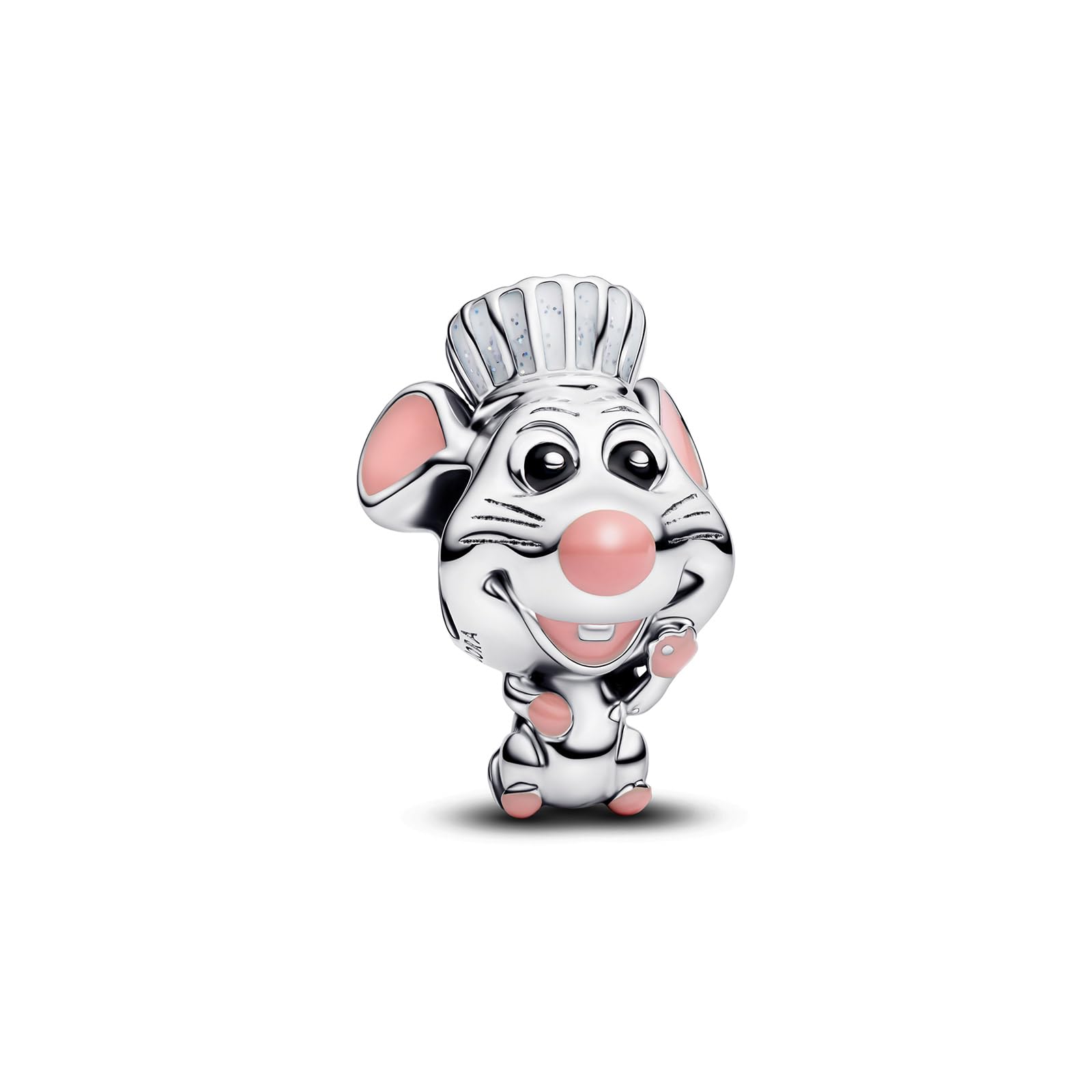 MITSOKU 925 Sterling Silver Chef Mouse Dangle Charm | Cute Cartoon Bead Fits European Snake Chain Bracelets | Movie Fans Jewelry Gift