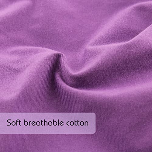 Kids Satin Lined Bonnet Silk Slouchy Beanie for Natural Hair Adjustable Sleep Bonnet Slap Cap for Kids,Child,Toddler,Teens(4-10 Years Old,Lavender Purple)