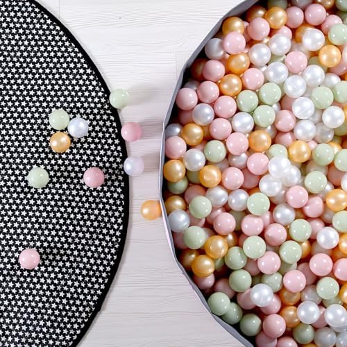 GOGOSO Ball Pits Balls for Toddlers Pack of 50 100 200 Plastics Shape Ball Non-Phthalate Non-BPA Non-Toxic 2.2-Inch Crush Proof Play Balls