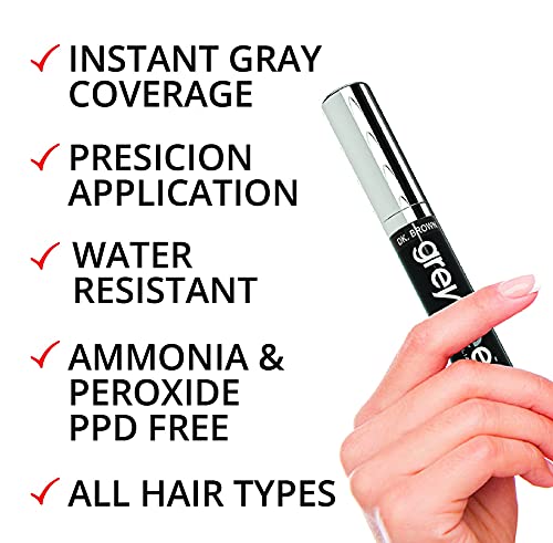 Greyfree Root Touch-Up Burgundy Hair Mascara Temporary Gray Roots Concealer