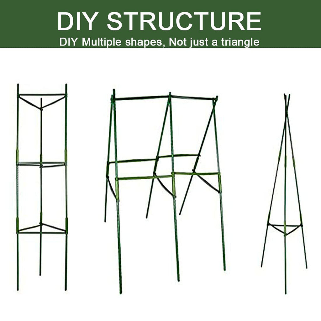 4 Pack Tomato Cage Plant Support Assembled -48inch Vegetable Trellis,Assembled Multi-Functional Garden Trellis Garden Trellis for Climbing Vegetables,Climbing Plants, Vegetables, Flowers, Fruits, Vine
