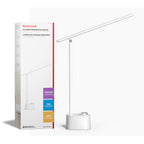 Honeywell Upgraded LED Desk Lamp - H01 Pro Sunturalux™ Foldable Desk Light with USB A+C Charging Port, 3 Color Modes Dimmable Table Lamp for Home Office Reading(White)