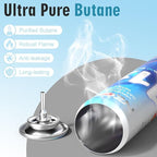 NEON Butane Lighter Refill 11X Ultra Refined Fuel Bundle, 300ml Premium Gas for Refillable Lighters and Torches, Universal Butane Fuel for Lighters Culinary Use and Stove Refilling – Pack of 4