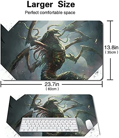 Board Game MTG Playmat Games Size 60X35 cm CCG Compatible for MTG CCG RPG Trading Card Game (MTG1-Sliver-Hivelord)