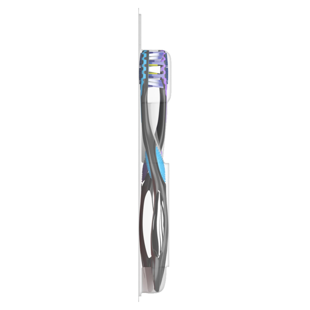 Colgate 360 Advanced Clean Adult Soft Toothbrush Pack, 6 Soft Bristled Toothbrushes with Cheek and Tongue Cleaner, Helps Clean Your Teeth, Tongue, Cheeks, and Gums, 6 Pack
