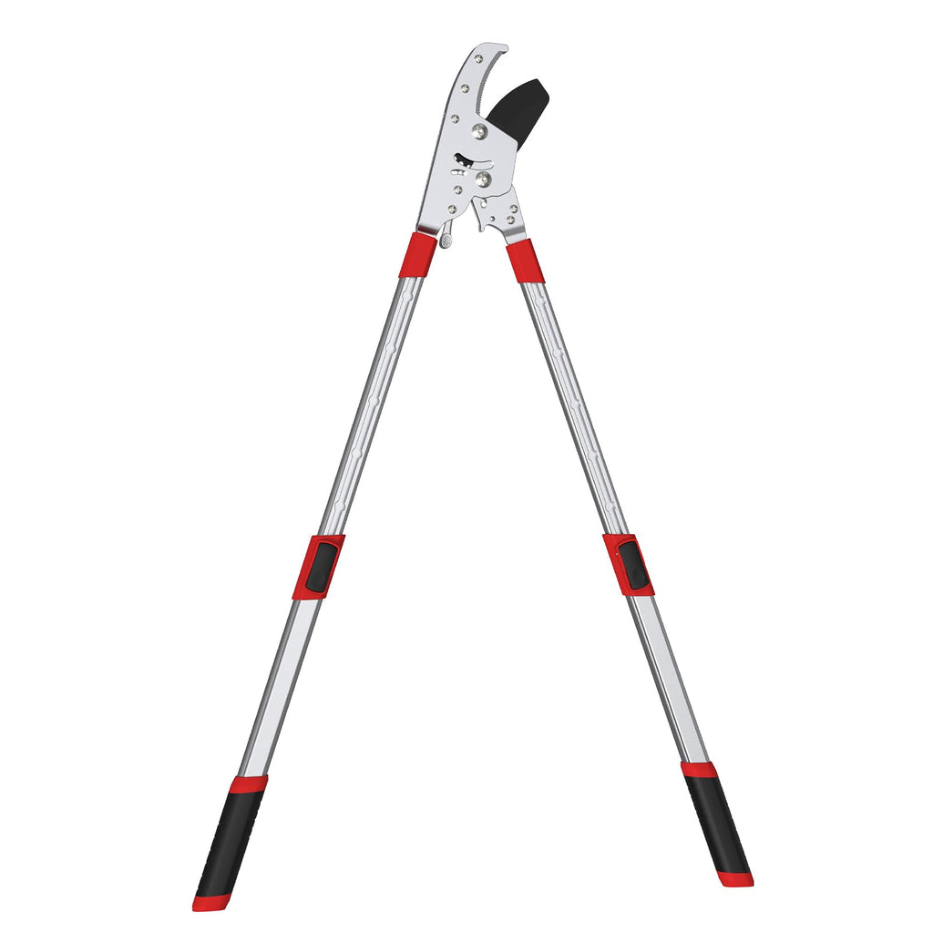 GARTOL Heavy-Duty Extendable Loppers, 28"-41" Telescopic Tree Trimmer, Double Ratcheting Branch Cutter, Anvil Lopper for Thick Branches, Cuts 2" Dry Wood
