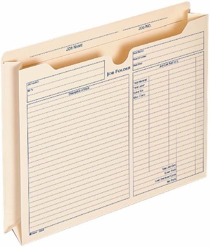 Adams 2 Inch Expanding Job Folder, , 9.5 x 11.75 Inches, Manila, 15 per Pack (9294E)
