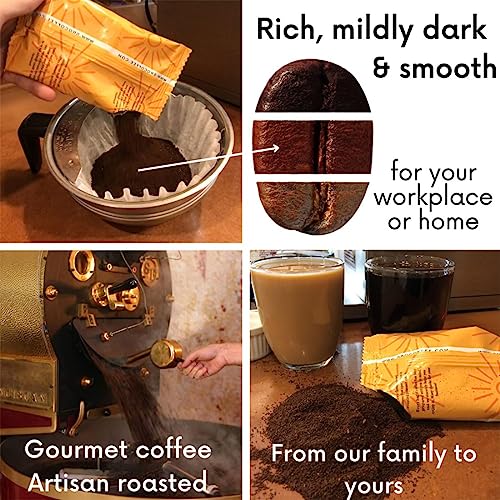 Sarasota Coffee Ground Packets | Gourmet Flavored Medium Roast Bulk Coffee Packs | Pumpkin Spice | Low Acid Mold Free Singles Individual Pouches for 12 Cup Coffee Maker | 2 Ounce Bags, 36 Count