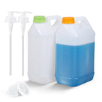 2 Pcs 0.8 Gallon Jugs with Caps Empty Plastic Gallon Containers with Lids Container Automotive Square F-Style Plastic Jug Bottle for Liquids Water Laundry Soaps Detergents Home and Commercial Use