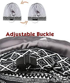 Adjustable Satin Lined Sleep Cap for Dreadlocks Curly Hair Large Head-Stay On Overnight