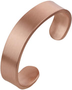 DEMMEX 3mm Thick Solid Copper Bracelet for Men & Women – 100% Pure, Raw, Uncoated Brushed Matte Copper Cuff – No Magnets – Heavy Gauge Thickest of Its Kind – Handmade in Turkey