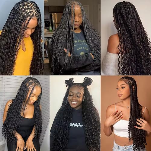 Human Braiding Hair 80g per pack 3 Bundles Deep Wave Human Hair Braiding Hair for Boho Braids 20 22 24 Inch 12A Virgin Hair Extensions for Bohemian Knotless Braids Bulk Human Hair for Braiding