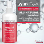SkinSmart Antimicrobial Wound Therapy, Hypochlorous Acid Safely Removes Bacteria so Wounds Can Heal, 8 Ounce Clear Spray