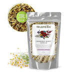 Nelson's Tea Chamomile Honey Vanilla - Herbal Loose Leaf Tea, Curated Blend with Honeybush, Chamomile, Lemongrass, Licorice Root, Toasted Coconut, and Bee Pollen - Perfect for Bedtime Brew (1.1 oz)