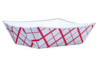 Southern Champion Tray 0425 #300 Southland Paperboard Food Tray, 3 lb Capacity, Red Check (Case of 500)