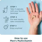 Ancient Nutrition Multivitamin for Men, Multi Men's, Methylated Vitamin D, C, E, B12, Zinc, Magnesium, Supports Healthy Immune System and Bone Health, 90 Ct