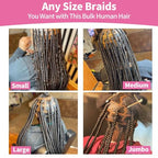 Chocolate Brown Braiding Hair Deep Wave Boho Braids 16Inch No Weft 100g 10A Brazilian Virgin Curly Human Boho Braiding Hair Wet and Wavy Color 4 Remy Hair Extensions