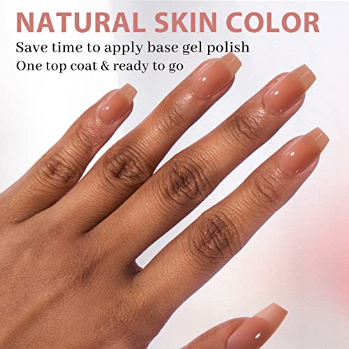 BTArtbox Short Coffin Nail Tips - Soft Gel Nail Tips Strong Adhesion Natural XCOATTIPS with Tip Primer Cover, Fake Nails Press On Nails Short Extensions Kit for Nail Art DIY