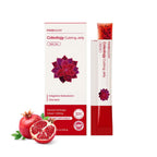 FOODOLOGY Coleology Cutting Stick Jelly, Pomegranate – Appetite Suppressant, Chia Seeds, Garcinia Cambogia HCA, Korean Dietary Supplement with Collagen - 1 Pack of 10