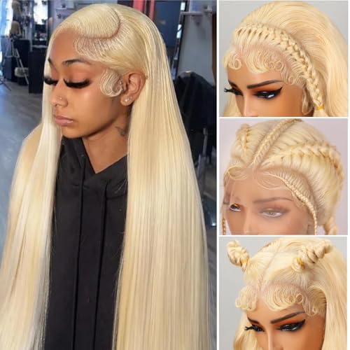 360 Lace Front Wigs Human Hair 613 long Lace Front Wig Human Hair straight Full Lace Human Hair Wigs 200 Density HD Lace Front Wigs 30 Inch