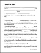 Adams Commercial Lease, Forms and Instructions (LF140),White