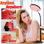 Red Light Therapy Lamp for Face- Facial and Body Treatment with Adjustable Height Stand, 120 LEDs, 660nm, 850nm, 940nm - Alleviate Muscle Soreness, Skin Vitalit