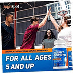 HighSpot Height Growth - Height Growth Maximizer - Calcium, Vitamin D3, B1, B2 - Grow Taller Supplement - Bone Growth Supplement - Made in USA (White)