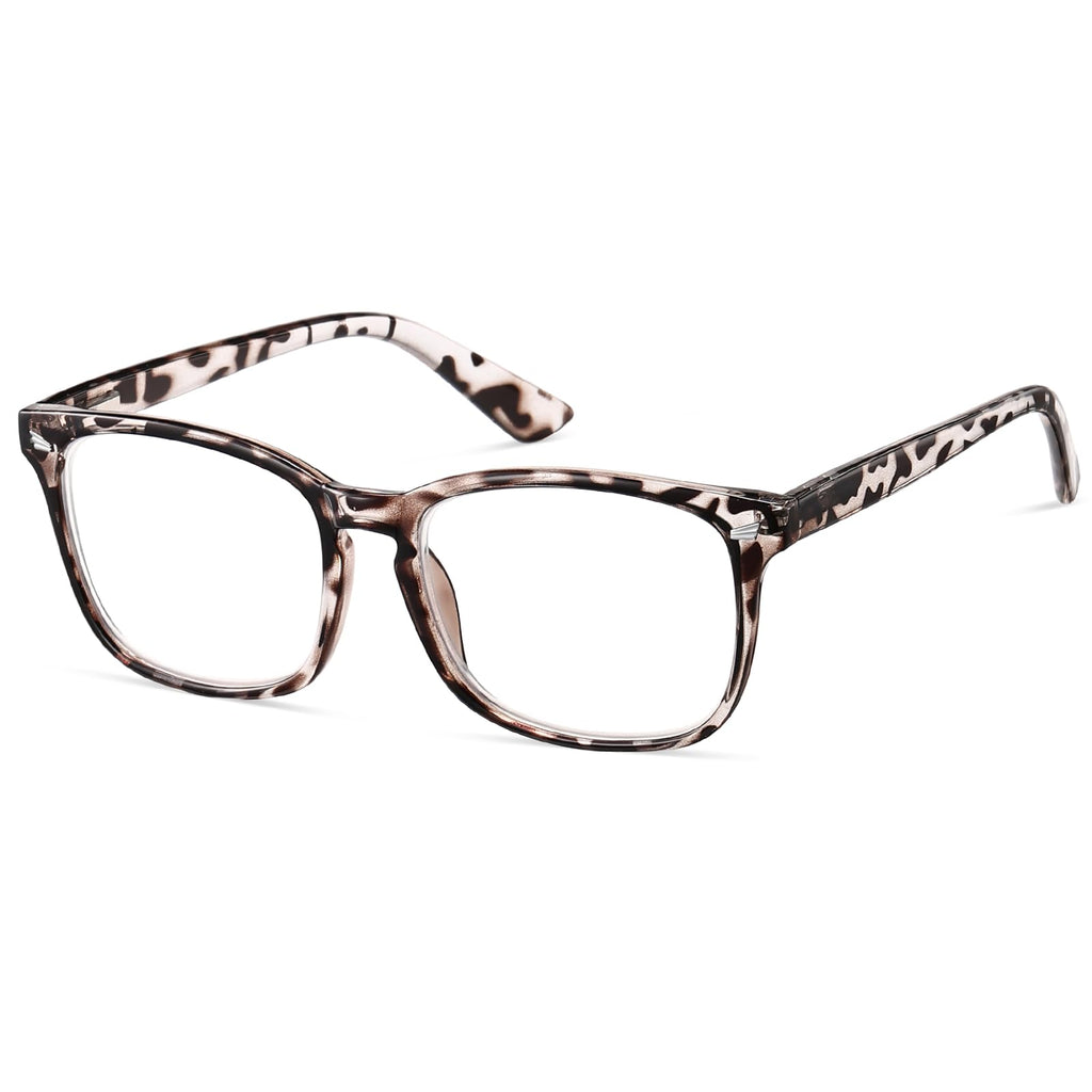 ZNEIAAPR Nearsighted Myopia Glasses for Men Women, Blue Light Shortsighted Distance Glasses with TR90 Frame Spring Hinge (NOT READING GLASSES),-0.50x/Tortoise