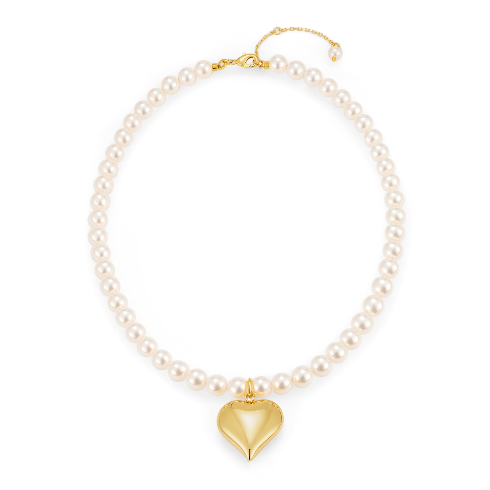 FAUTHENTICUTE Imitation Pearl Beaded Necklaces For Women