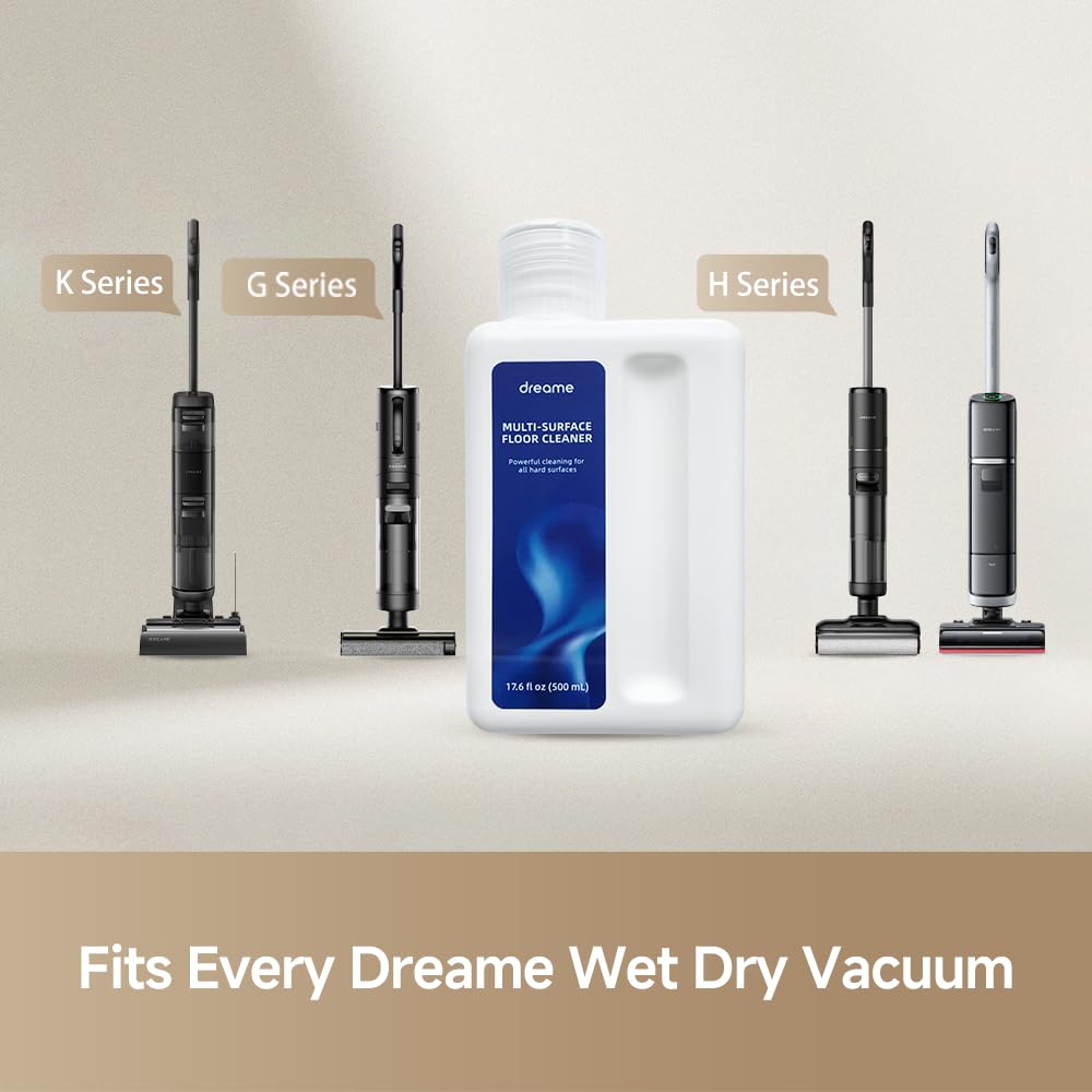 dreame Cleaning Solution Compatible with H12 PRO/G10 Pro/H13 PRO/H12S/H12 Pro FlexReach/H12 Dual/G10 Combo/G10/K10/K10 Plus Wet Dry Vacuum Cleaner (16.9 OZ)