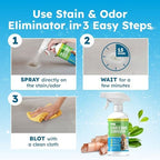 BugMD Enzyme Cleaner & Odor Eliminator for Strong Odor (32oz) - Pet Stain Remover for Carpet, Upholstery, Hardwood, Dog & Cat Urine - Powerful Deodorizer for Home, Floors, Furniture, & Carpet Cleaning