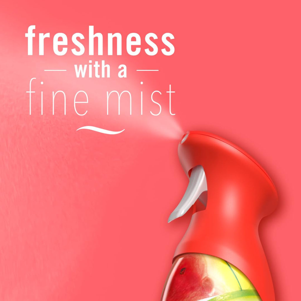 Febreze Air Mist Air Freshener Spray, Odor-Fighting Room Spray, Air Fresheners for Home and Bathroom and Kitchen, Aerosol Can, Sweet Watermelon Vine Scent, 8.8oz (Pack of 2)