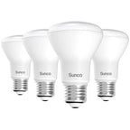 Sunco BR20 LED Bulb Dimmable, Small Recessed Lighting Bulbs, R20 Mini Flood Light Indoor, 550 LM, 7W (50W Equivalent), 5000K Daylight, E26 Base, Can Light for Home, Kitchen, Bedroom UL 4 Pack