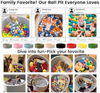 Ball Pit for Toddlers 47.24''x15.75'' Baby Ball Pits Soft Memory Foam Ball Pools Round Lagre Kids Ball Pits Kids Play Ball Pool Ideal Gift for Children (Red, NO Balls)