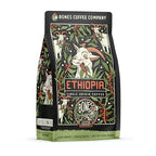 Bones Coffee Company Ethiopia Single-Origin Coffee Beans, Whole Bean Coffee Light Roast Gifts Low Acid Gourmet Citrus, Floral, Berries Notes (12 oz)