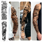 46 Large Chicano Temporary Tattoo for Men Women, Full Arm Day of the Dead Gangster Prisoner Fake Tattoos Mexico Cholas Lowriders Clown Tattoos, Tiny Cosplay Body Tattoos Stickers Realistic Adult Kid